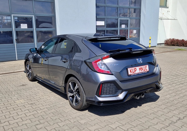 Honda Civic cena 72500 przebieg: 121000, rok produkcji 2017 z Świnoujście małe 379